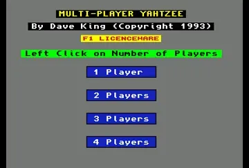 Multi-Player Yahtzee